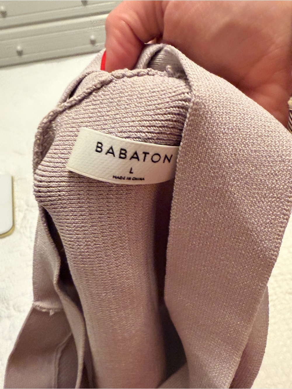 Aritzia Ribbed Cross-Back Crop Tank - Mauve Taupe - Picture 3 of 3